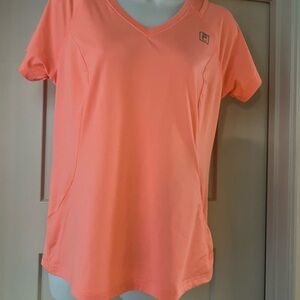 Fila Orange Short Sleeve Dry-fit active wear T-Shirt sz Medium